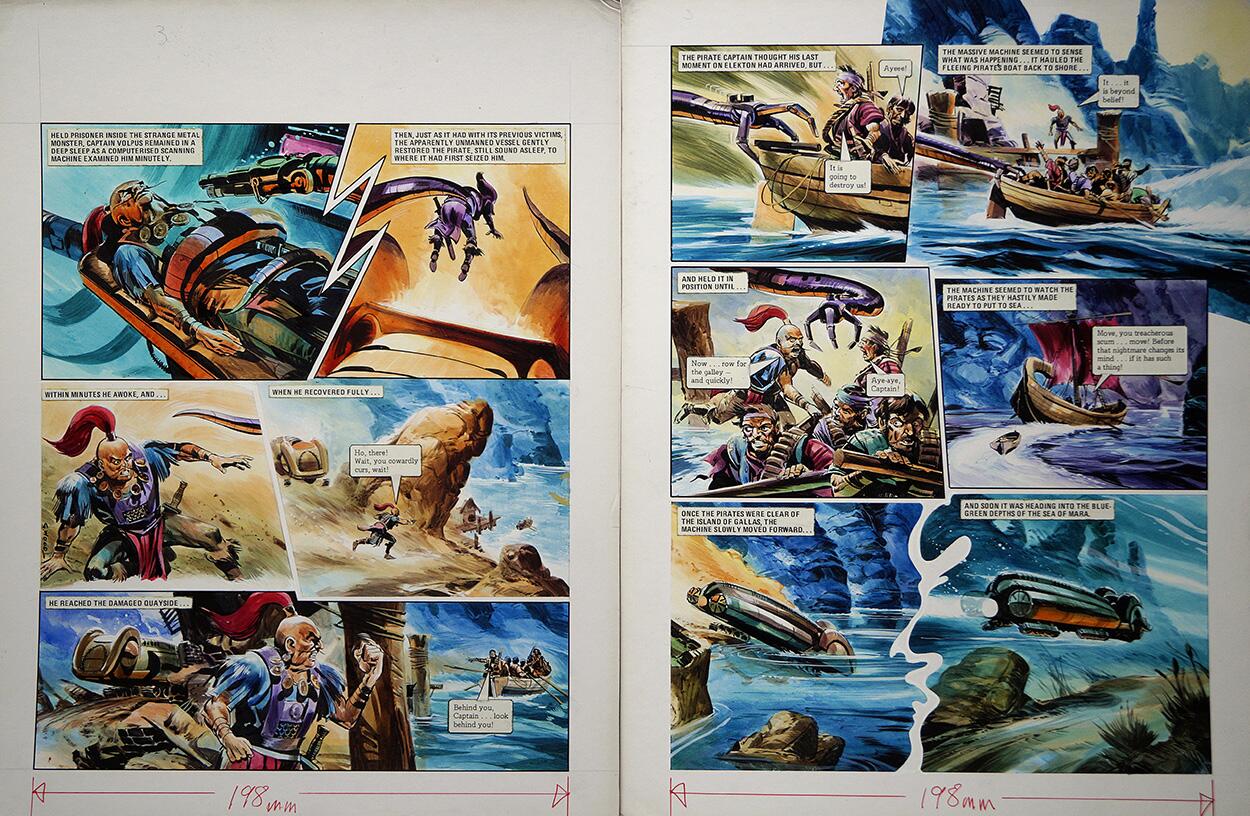 Beyond Belief from 'The Metal Monster' (TWO pages) art by Gerry Wood