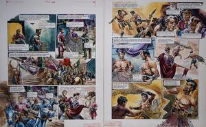 Slashed by Poisoned Teeth from 'The War of The Zolts' (TWO pages) art by Gerry Wood