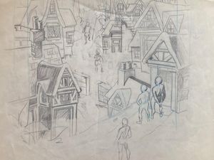 The Wizard King Preliminary Drawing art by Wally Wood