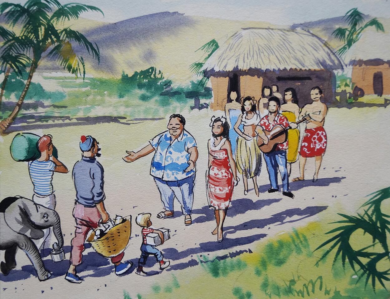 Welcome! (complimentary) art by John Worsley