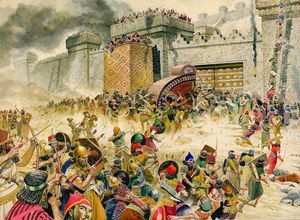 The Fall of Samaria art by Don Lawrence