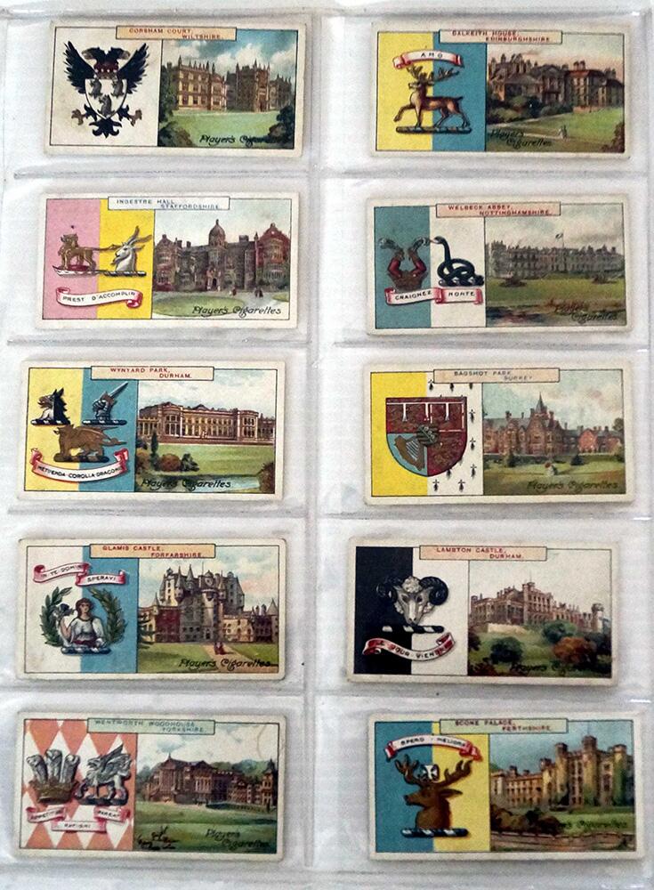 Country Seats and Arms (First Series)  Full Set of 50 cards (1906)