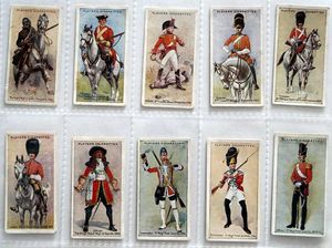 Full Set of 50 Cigarette Cards: Regimental Uniforms (1912) by Various