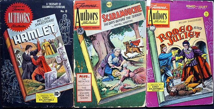 Assorted Classics Illustrated: Bundle 4 (Stories By Famous Authors Illustrated, 3 issues) by William Shakespeare; Rafael Sabatini