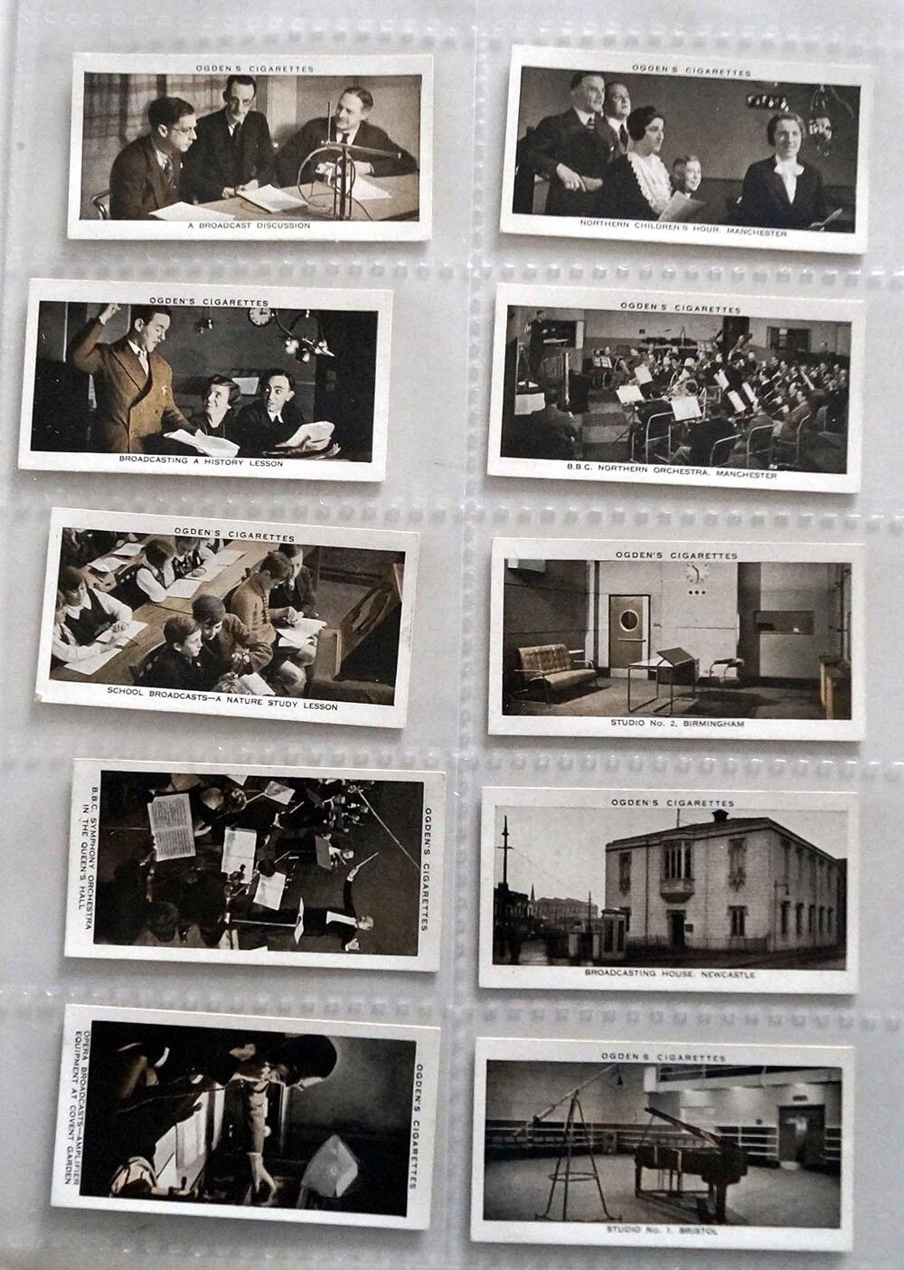 Full Set of 50 Cigarette Cards: Broadcasting (1935) by Various