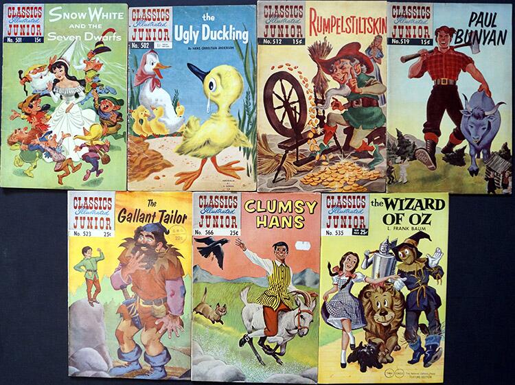 Assorted Classics Illustrated: Bundle 2 (USA Classics Illustrated Junior, 7 issues) by Hans Christian Anderson; L. Frank Baum