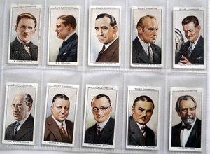 Full Set of 50 Cigarette Cards: Radio Celebrities (1934) by Various