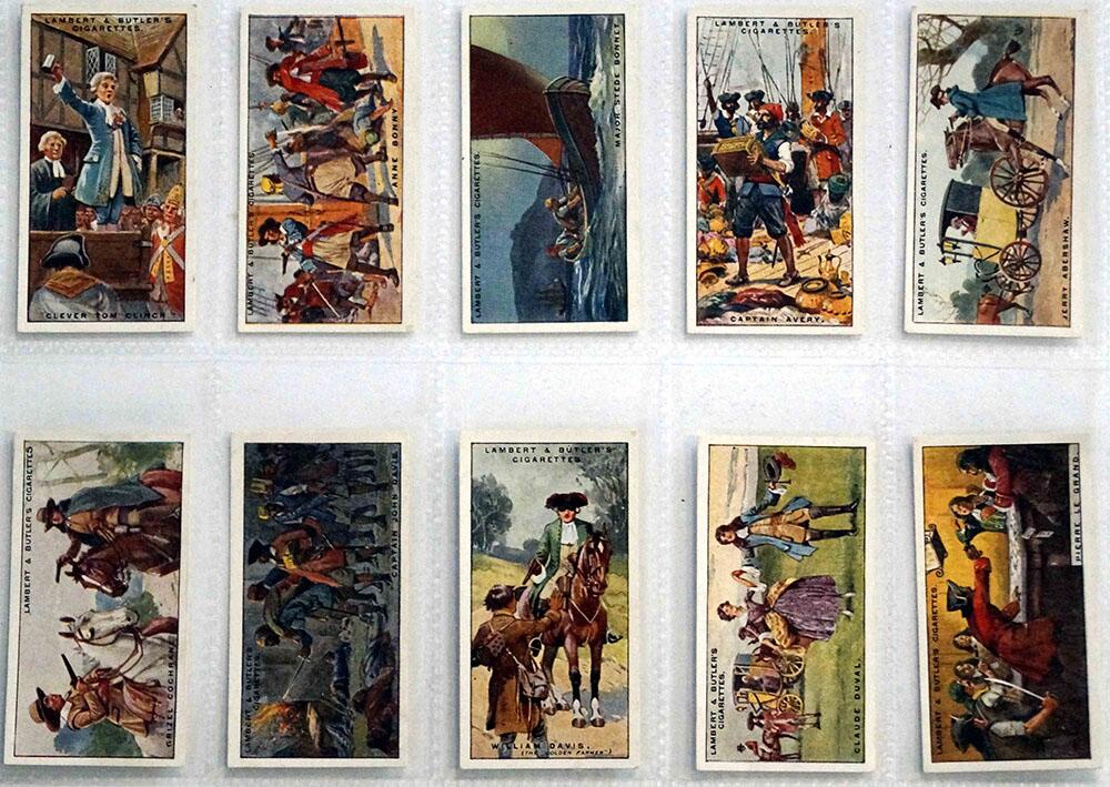 Full Set of 25 Cigarette Cards: Pirates and Highwaymen (1926) by Various