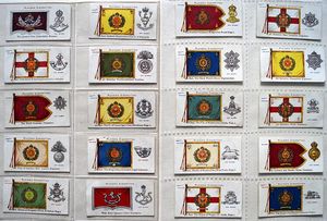 Set of 20 'Badges & Flags of British Regiments' John Player & Sons Cigarette Cards (1904)