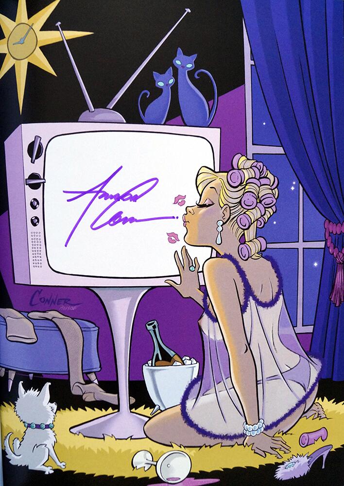 signed page, Hot & Messy: The Art of Amanda Conner