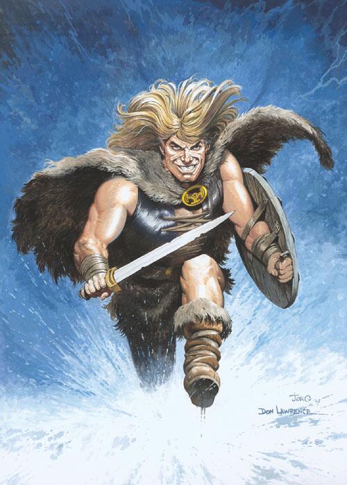 Free Karl The Viking numbered print signed by Jorg de Vos., Karl the Viking The Collection (complete deluxe FOUR VOLUME set)