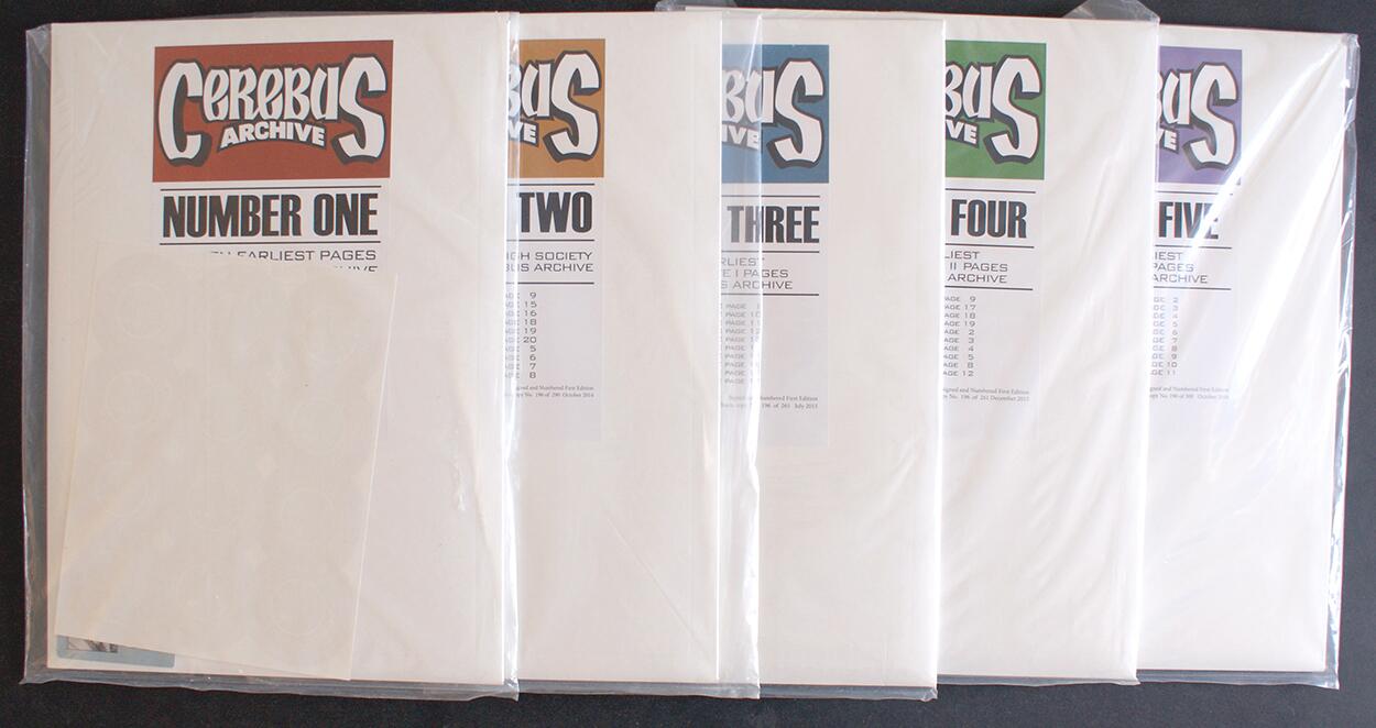 Dave Sim: Cerebus Archive Volumes #1 - #5 art by Dave Sim