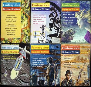 The Magazine of Fantasy and Science Fiction: 1961 - Volume 21, #1 - #6 (6 issues)