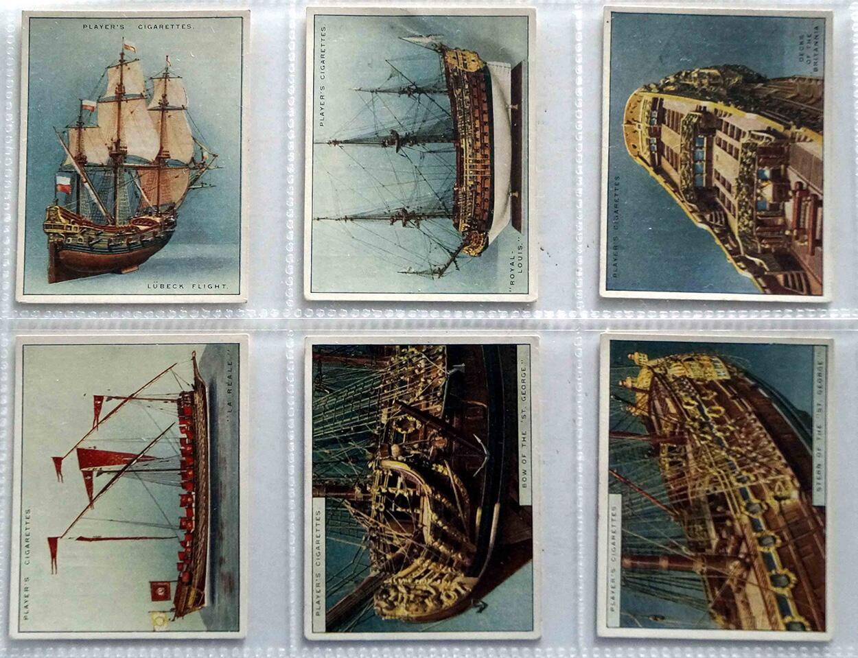Full Set of 25 Cigarette Cards: Ship Models (1926) by Various