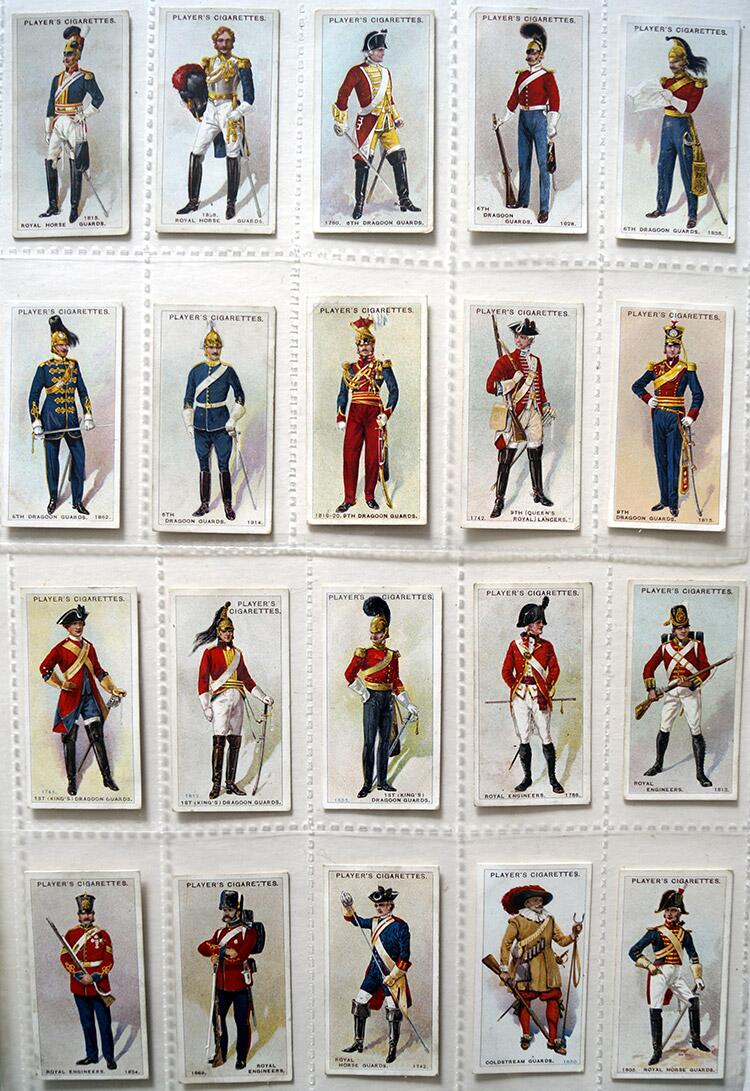 Set of 49 'Regimental Uniforms' (#51 - #100) John Player & Sons Cigarette Cards (1913)