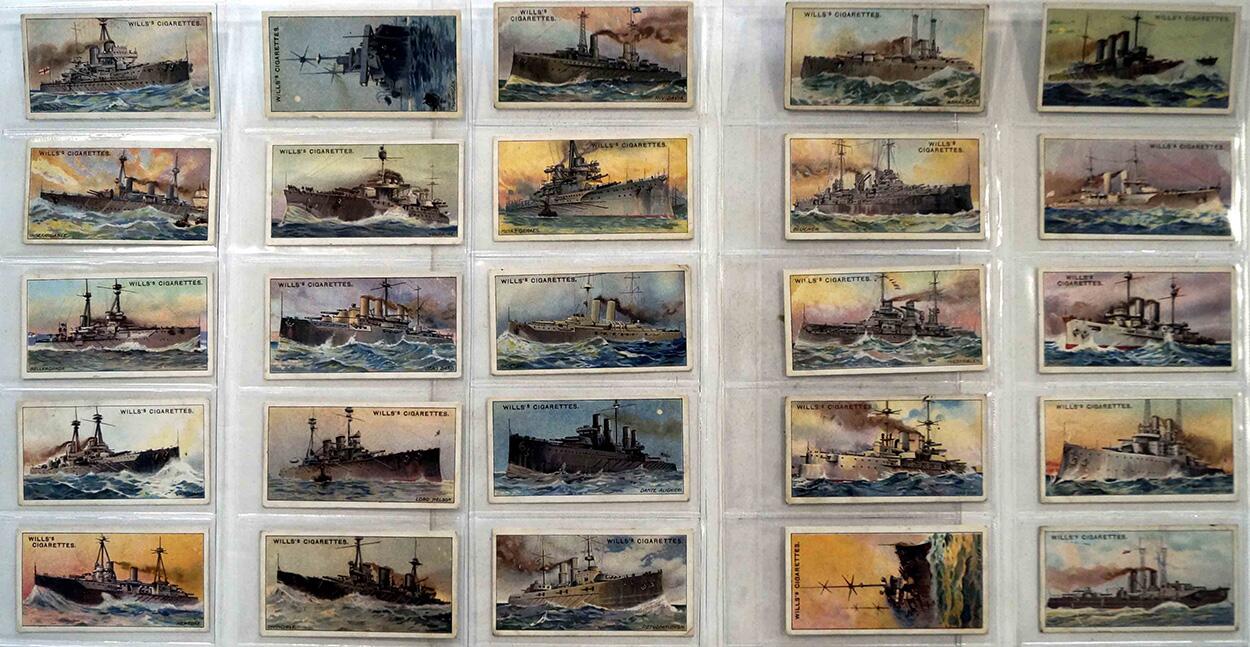 Full Set of 25 Cigarette Cards The World's Dreadnoughts (1910) by Various