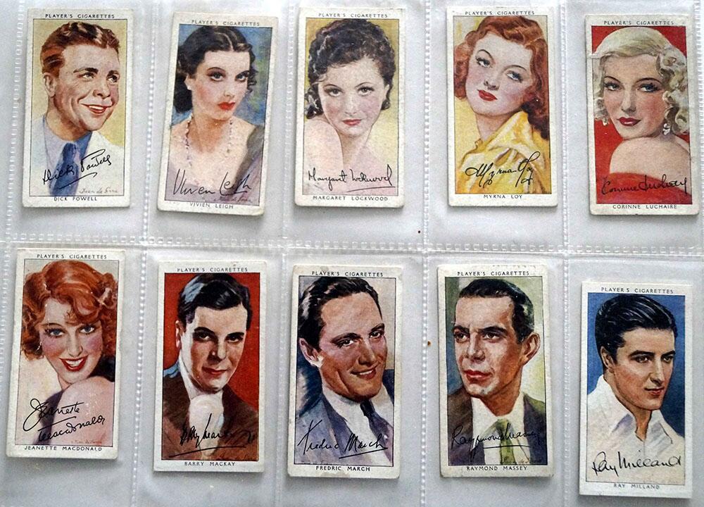 Full Set of 50 Cigarette Cards: Film Stars Third Series (1938) by Various