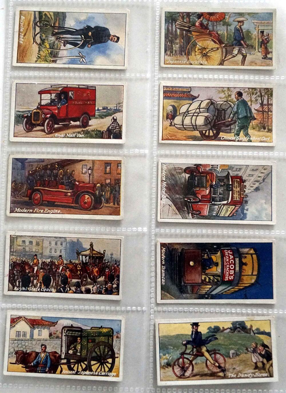 Full Set of 25 Cigarette Cards: Vehicles of All Ages (1924) by Various