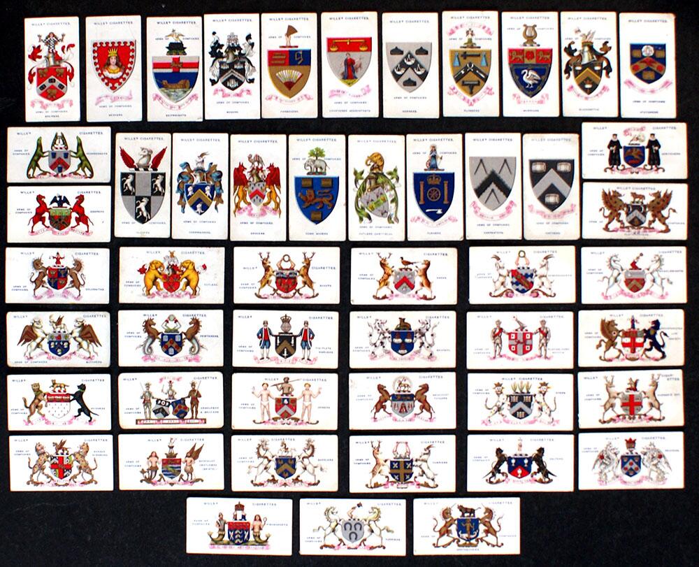 Cigarette Cards: Arms Of Companies (1913) (50 cards)