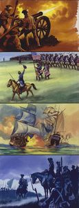 Scenes from the American War of Independence art by Ron Embleton