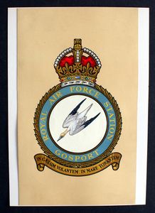 R.A.F. Badge: Station Gosport art by 20th Century unidentified artist