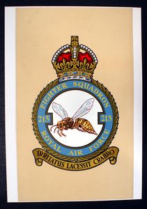 R.A.F. Badge: Fighter Squadron 213 art by 20th Century unidentified artist