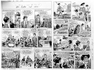 Please Sir! TWO pages from Look In Magazine 1 art by Graham Allen