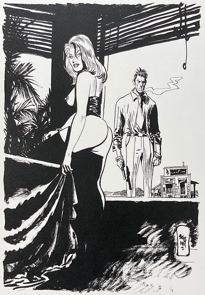 Return from The Bar art by Jordi Bernet