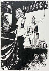 Return from The Bar art by Jordi Bernet