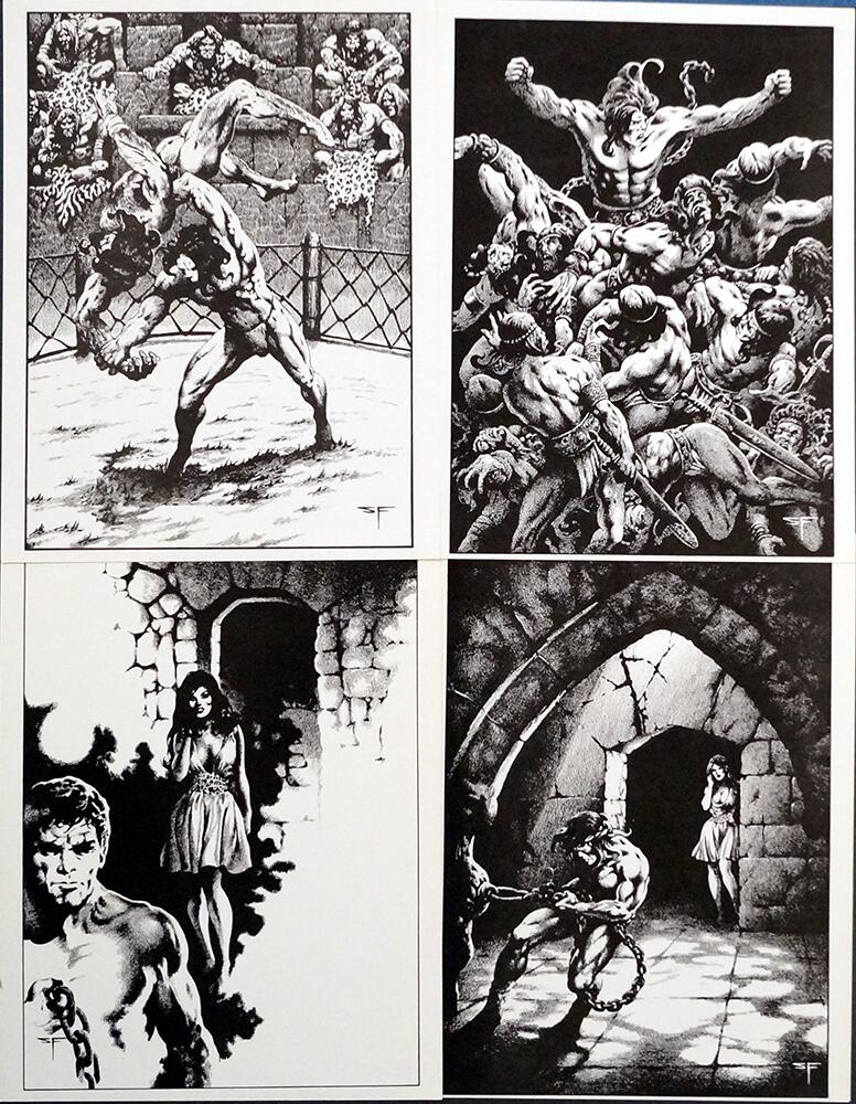 The Almuric Portfolio art by Stephen Fabian