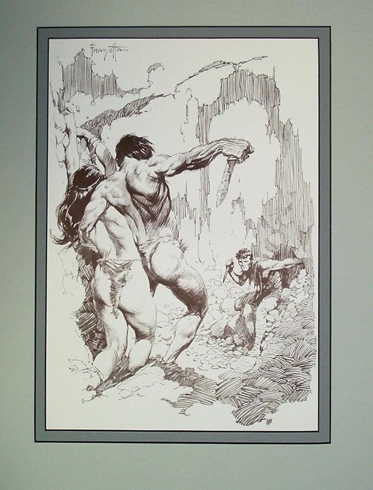 Edgar Rice Burroughs 4 Stone Knives art by Frank Frazetta