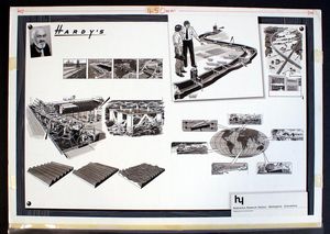 Hardy's Drawing Board: 'Hydraulics' art by Wilf Hardy