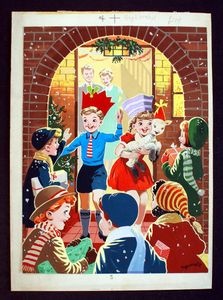 Playhour Annual 1960 Cover art by Hugh McNeill
