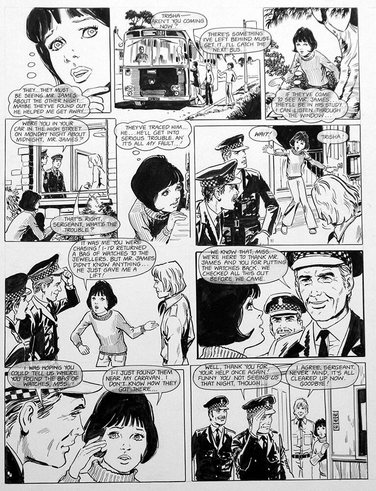 Page 2 of the story. art by Michael Strand