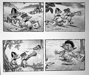 The Wombles: Wake Up Call (TWO pages) art by Jesus Blasco