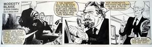 Modesty Blaise daily strip 6444a art by Neville Colvin