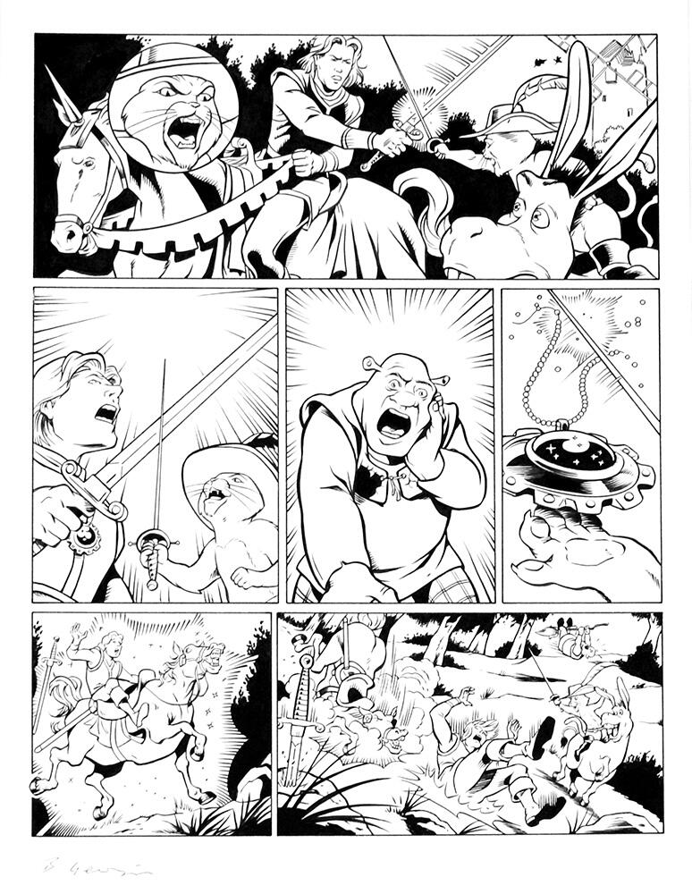 Shrek page 9 art by Bambos (Georgiou)