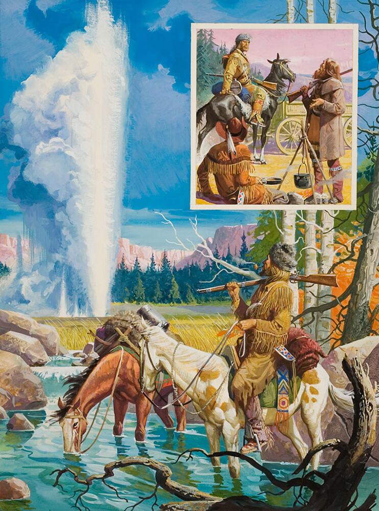 John Colter - The First Mountain Man art by Severino Baraldi