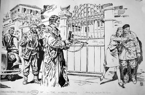 The Mussolini Story art by Neville Colvin