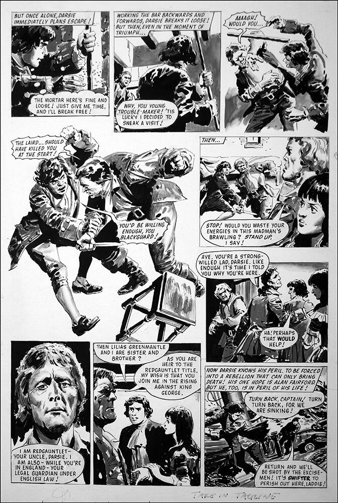 2nd page of episode art by Cecil Doughty