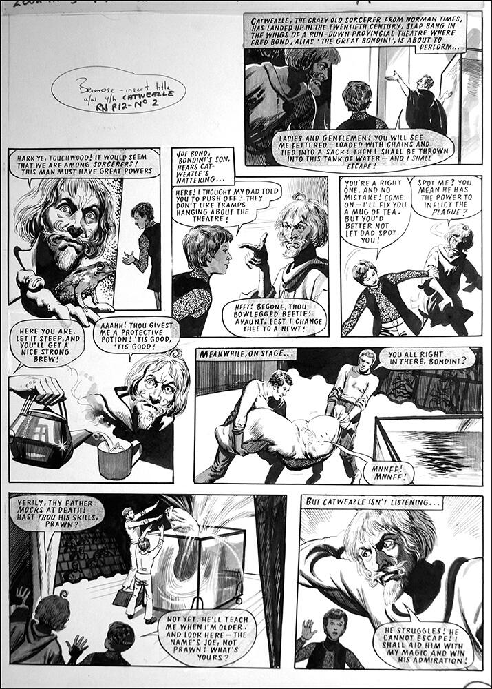 Catweazle - Strong Brew (TWO pages) art by Gerry Embleton