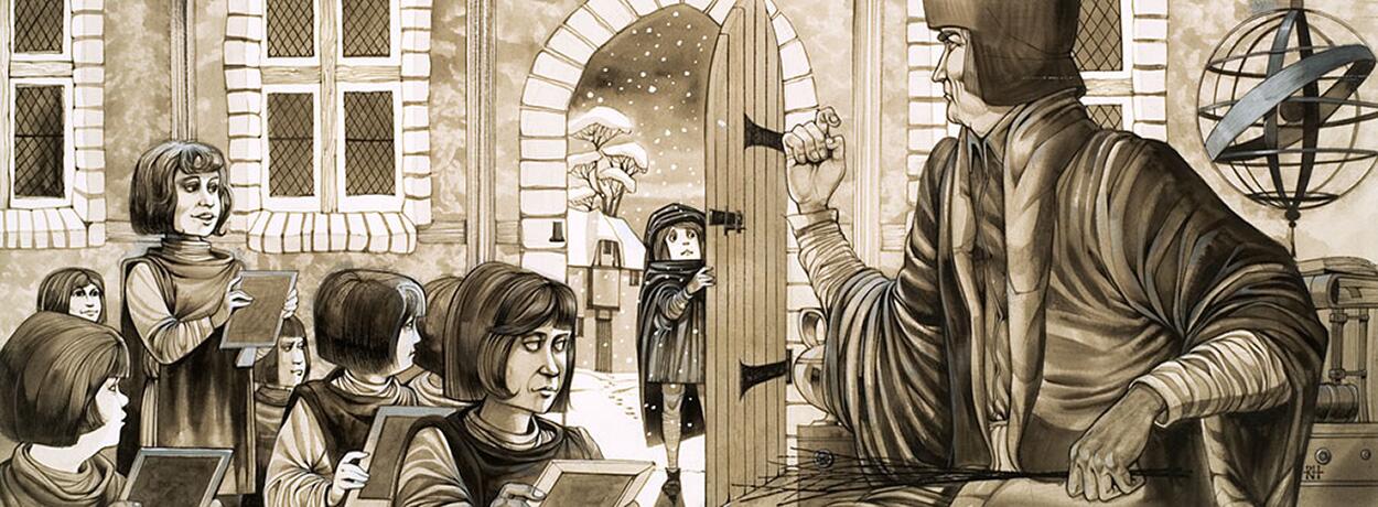 The Birth of the Public Schools art by Richard Hook