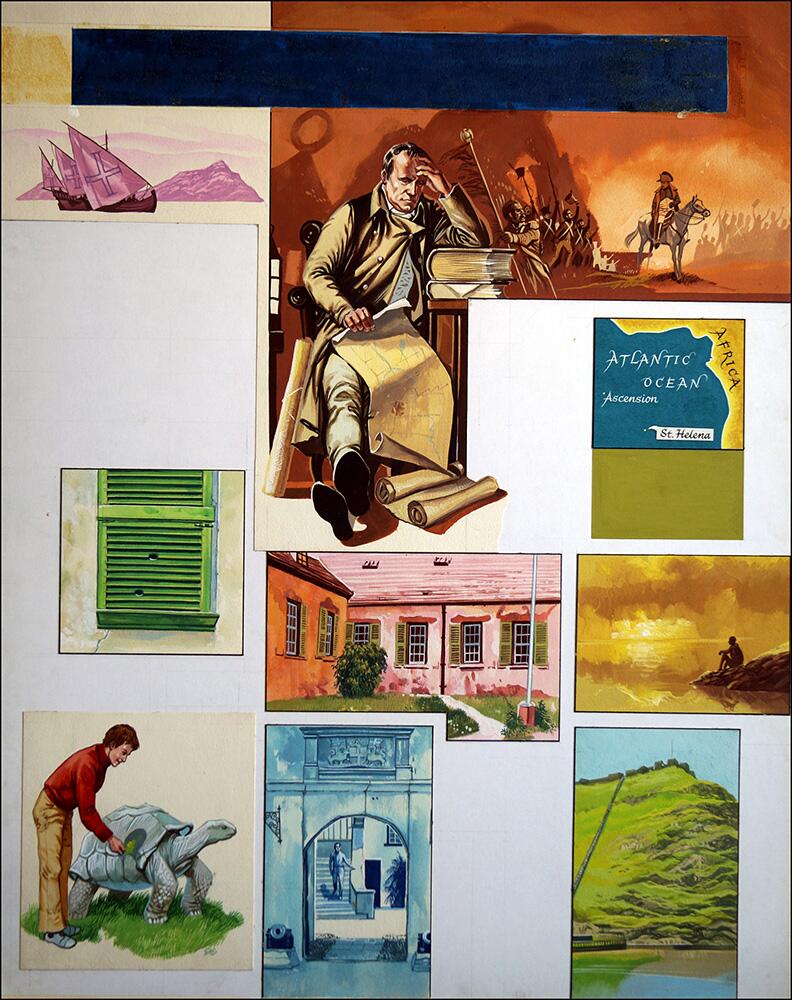 Island Scrapbook - St. Helena art by Gerry Embleton