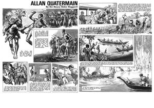 Allan Quatermain Pages 9 and 10 (TWO pages) art by Mike Hubbard