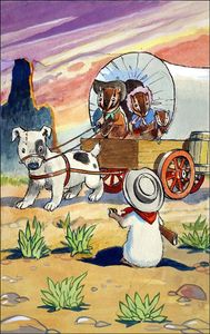 Gulliver Goes West 2 art by Philip Mendoza