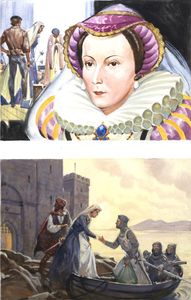 Mary Queen of Scots art by James E McConnell