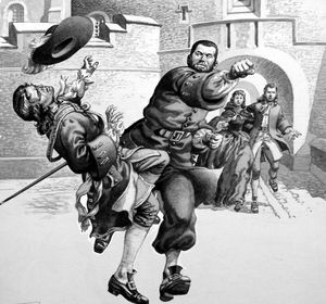 The Prisoner of Lachasse art by Patrick Nicolle