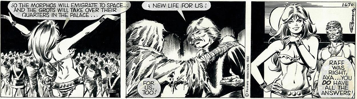 Axa daily strip 1670 - The Unmasked art by Enric Badia Romero