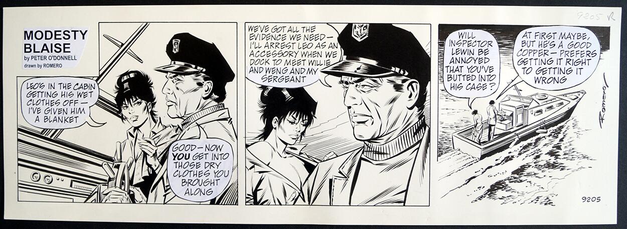 Modesty Blaise Daily Strip #9205 art by Enric Badia Romero