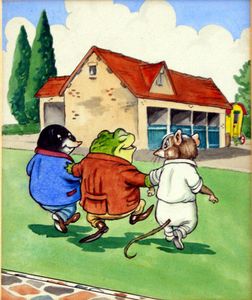 The Stables at Toad Hall art by Peter Woolcock